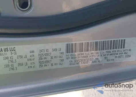 2017 Dodge Journey Sxt from USA, damaged, VIN 3C4PDCBG3HT521517